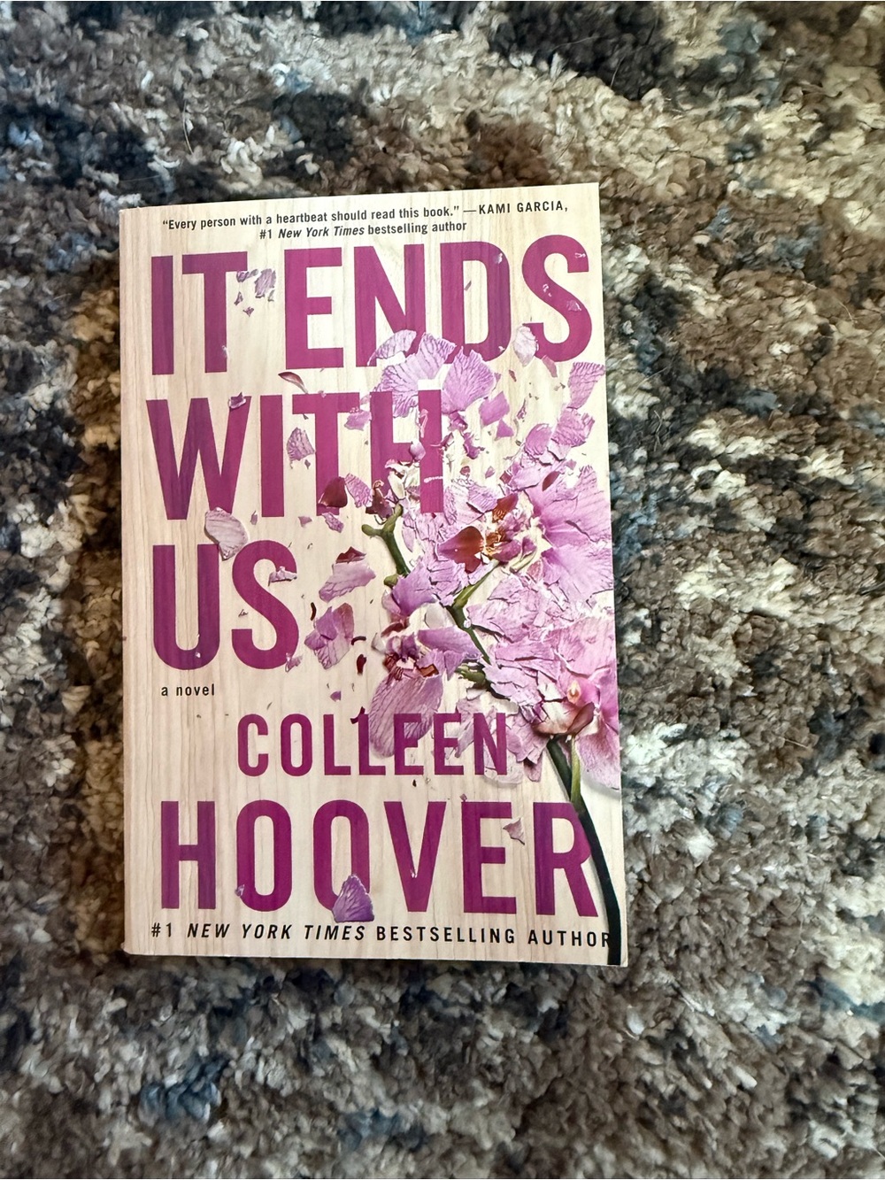 'It Ends With Us' Paperback - Pink Floral Cover